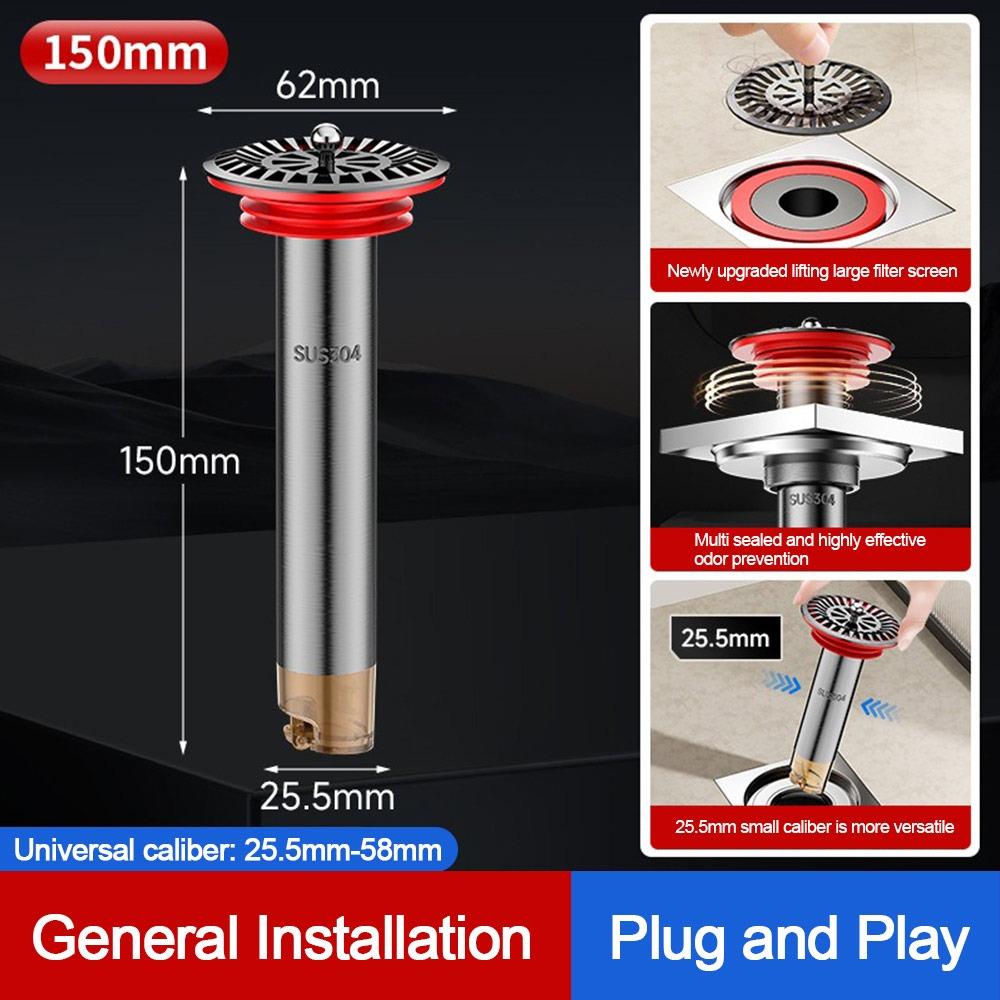 Insect Proof Removable Seal Stopper Easy Install Basin Drain Filter  Water Drain Supplies