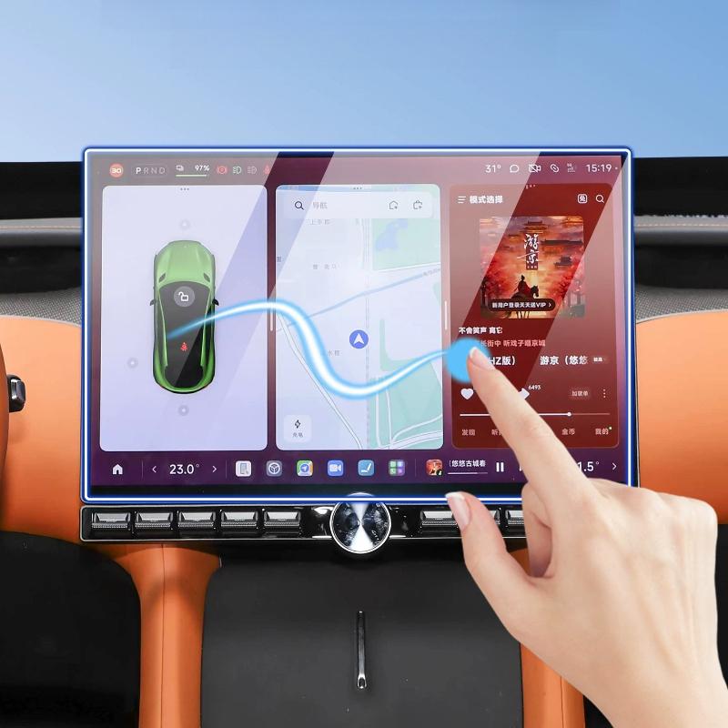 For Xiaomi YU7 Tempered Glass Screen Protector Film Center Console Navigation Display Anti-Scratch Film Car Interior Accessories