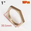 10Pcs Brass Flange Nut Water Tank Joint  Plumbing Fastening Accessories