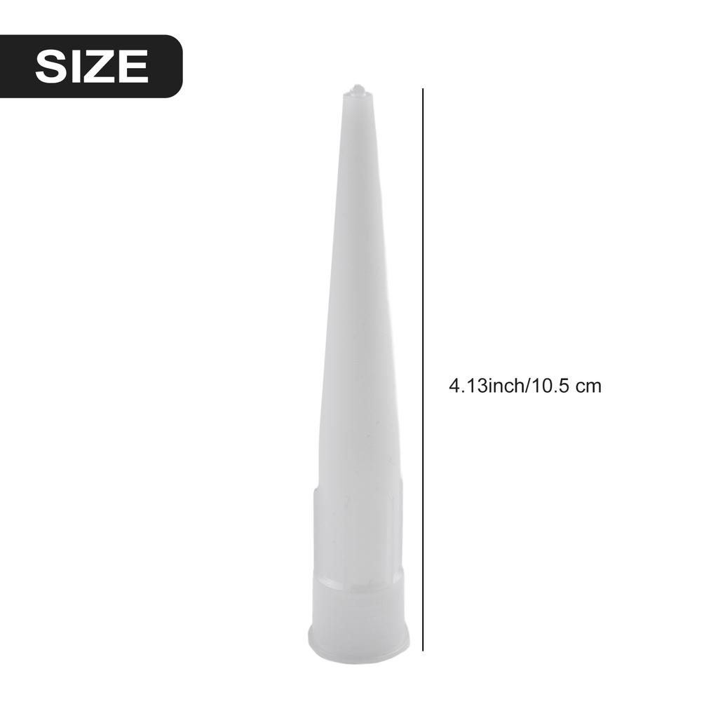 10 Sets Silicone Caulking Nozzles Tube Nozzle Cap Cartridge Nozzle With Red Nozzles Cap Sealing Cap Household Sealant Tool