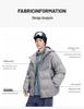 ACU Men's Japanese-Style Outdoor Windproof Down Jacket: Warm, Oversized, Hooded, Nylon, Solid Color.
