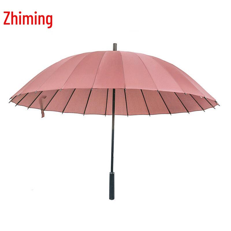 Zhiming 24-Rib Large Manual Windproof Umbrella