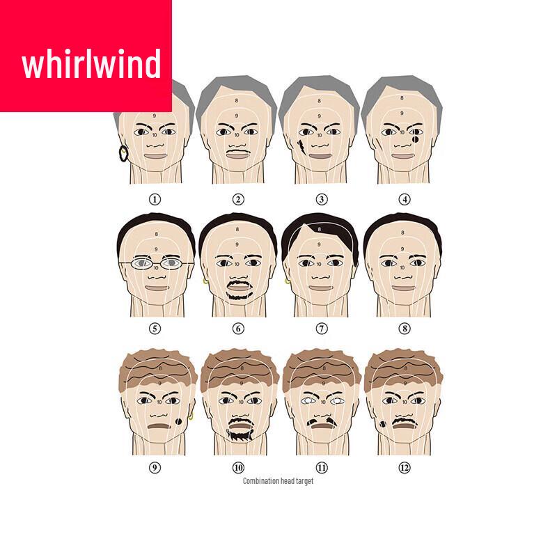 Бумажная мишень Xuanshi с изображением человеческой головы