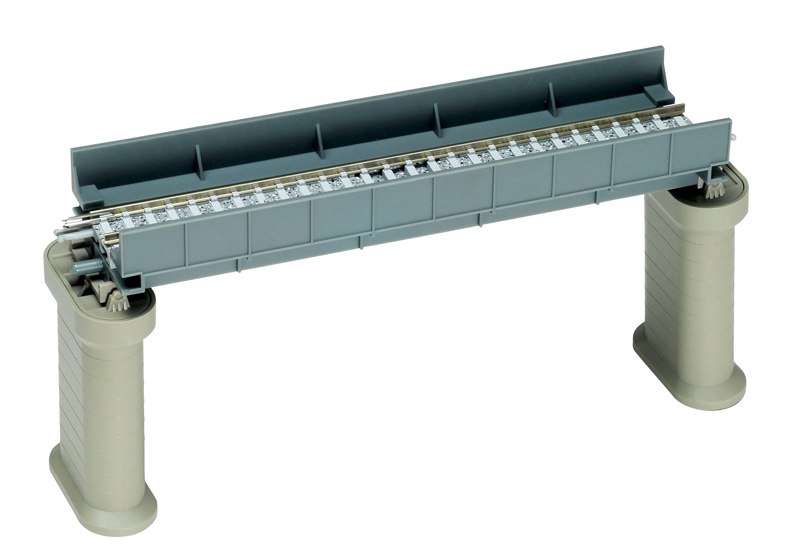 TOMIX N Gauge Through Girder Bridge PC F Blue PC Piers 3027 Model Railroad Supplies (2 pcs)