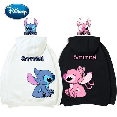 Korejské mikiny Značka Disney Roztomilé Kawaii Vzor Hvězda a Steh Kreslené mikiny 2024 Dámské Zimní Teplé Bundy Kabáty Akce