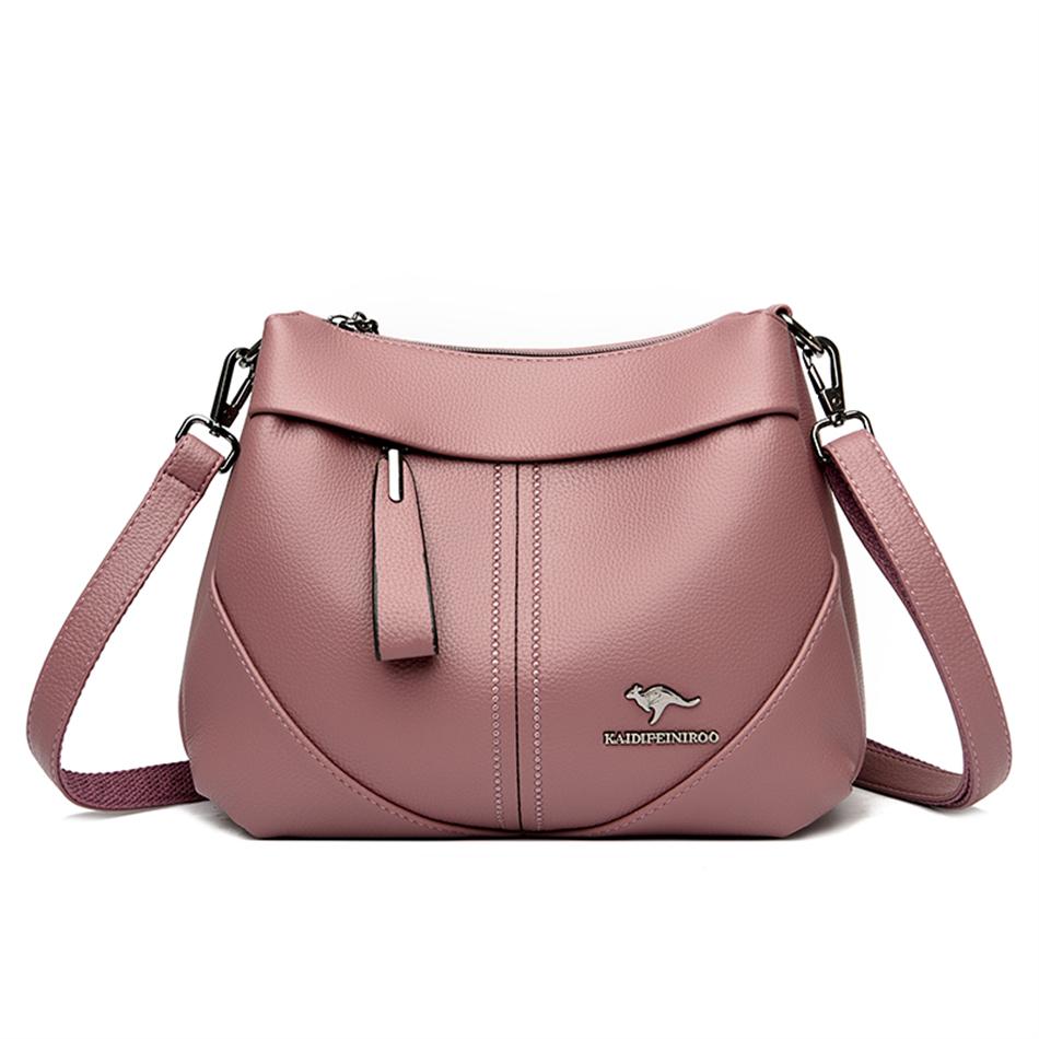 Luxury Designer Shoulder Crossbody Bags Women Purses and Hangbags Female Genuine Soft Leather Casual Messenger Bag