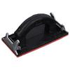 Aristal Hand Sander with Sandpaper Clip-on File Holder for Polishing, Wood Polishing, and Surface Treatment, Black