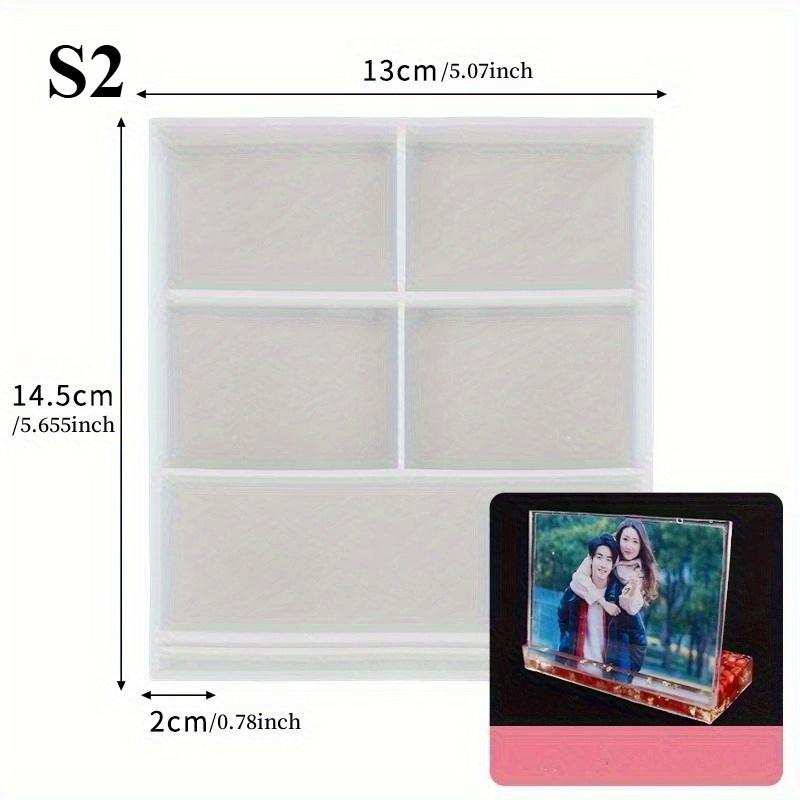 Love Heart Square Photo Frame Epoxy Mold for DIY Craft Resin Decorative Craft Jewelry Making Mold Silicone Mould