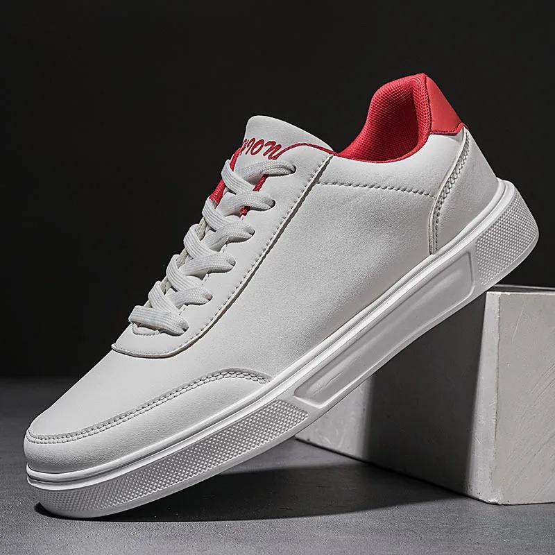 Men White Shoes Couple Casual Skateboard Shoes Comfortable Sneakers Lightweight Walking Women Tenis Shoes Plus Size 36-46
