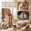 Thickened Plaid Scarf Double-Sided Unisex Scarf Shawl Imitation Cashmere Scarf  Outdoor Wear