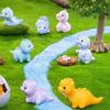 Cute Resin Dinosaur Figurines For Diy Crafts Garden Ornaments Desk Decor