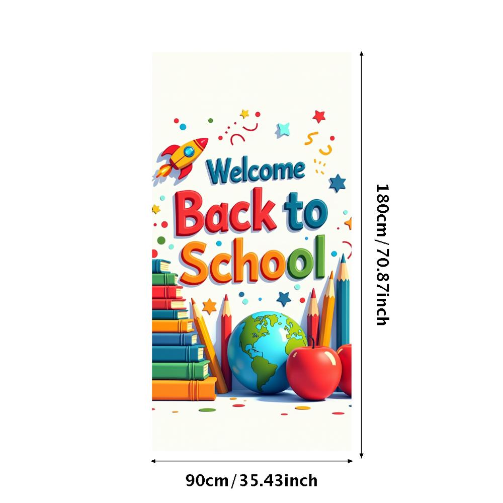 Welcome Back To School Banner School Opening Party Decorations Backdrop Classroom Event Decor Photography Background Props