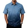 Men's Casual Short Sleeve Button Down Shirt with Chest Pocket Lightweight Breathable Summer Shirt for Everyday Wear