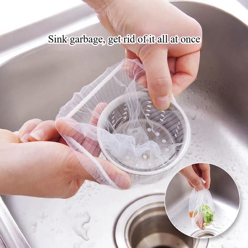 Kitchen Sink Filter Screen, Anti Clogging Net, Bathroom Drain Outlet, Anti Clogging Kitchen Self Filtering Residue