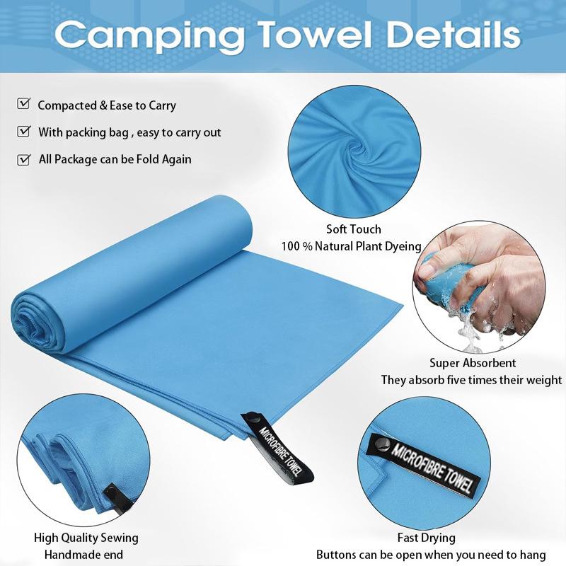 Quick-Drying Sports Towel 40X80Cm Blue Grey Green Orange Swimming Gym Fitness Camping Running Beach Washcloth Towels