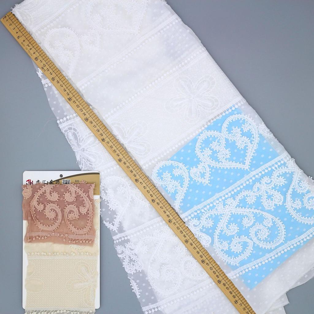 Tessuti Nuovi in Seta di Latte Ricamati per Primavera ed Estate, Tessuti Ricamati per Tessili per la Casa, Tessuti, Accessori d'Abbigliamento