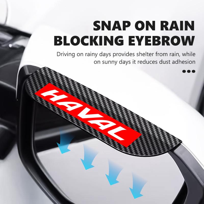 Car Rearview Mirror Rain Eyebrow Rain Shield Snow Sun Visor Cover For Haval Great Wall Jolion H1 H2 H3 H4 H5 H6 H7 H9 F5 F7 M4