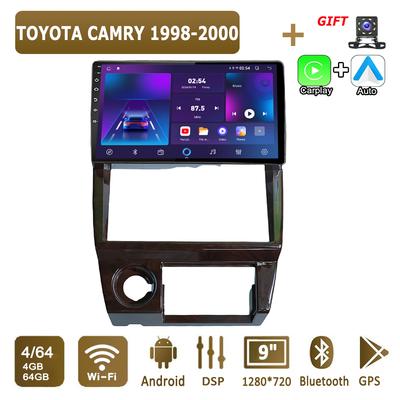 Android Carplay Car Radio For TOYOTA CAMRY 1998-2000 Multimedia Player Head Unit Stereo GPS Navigation BT WIFI 4+64GB
