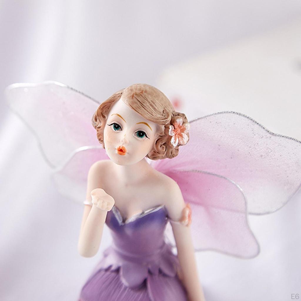 Statue, Birthday Gifts Decorative Elf Girls Handmade resin material art Ornaments, for Home Tabletop