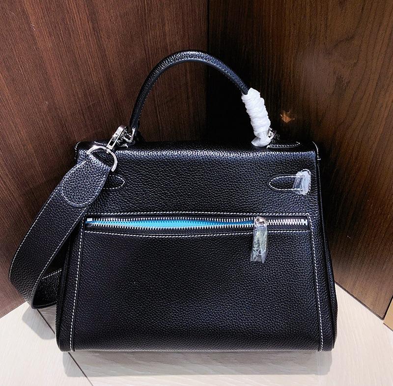Fubao Leder lakisKL Tasche Doppelreißverschluss 28 Handtasche Premium-Leder-Handtasche Umhängetasche