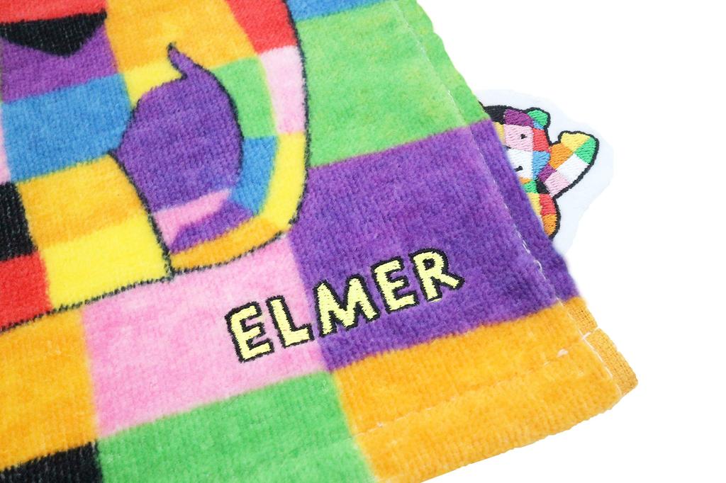 Marushin Face Elmer the Elmer and the 34 X 80 Cm Towel, Elephant, Bear, 5565000300,