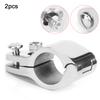 2Pcs Bimini Top Backe Rutsche Clamp Stahl Boot Hardware Fitting für Aufblasbare Kommerziellen Yachts25MM