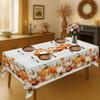 Autumn Pumpkins Rectangle Table Cloth for Table Decor Kitchen Dining Waterproof Reusable Tablecloth for Tables Indoor Outdoor