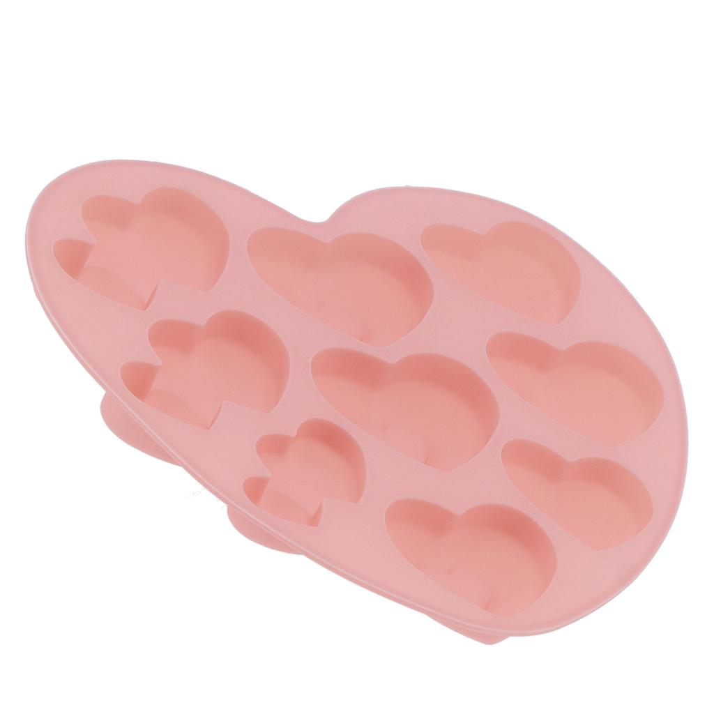 9Grid HeartShaped Mold Silicone Mousse Cake Mold Baking Tool for Home Kitchen