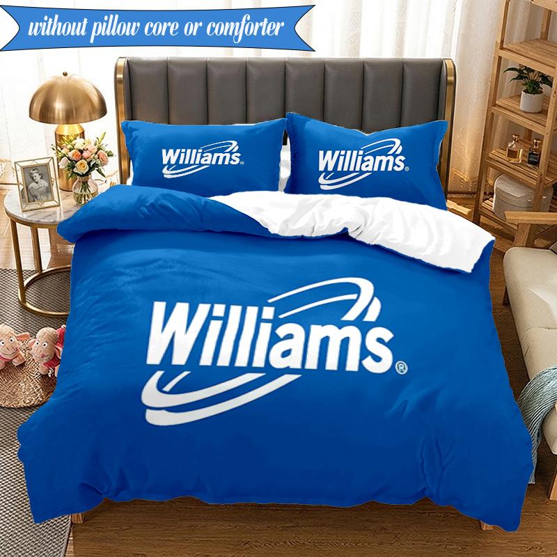 3PCS Williams Printed Bedding Set For Bedroom dormitory, Includes 1 Duvet Cover & 2 Pillowcases for All Seasons Home Decor Fan gifts