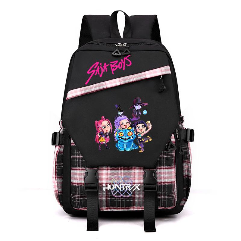 Sac à dos étudiant K-Pop Anime Dessin animé Imprimé Campus Haute Valeur Léger Décontracté