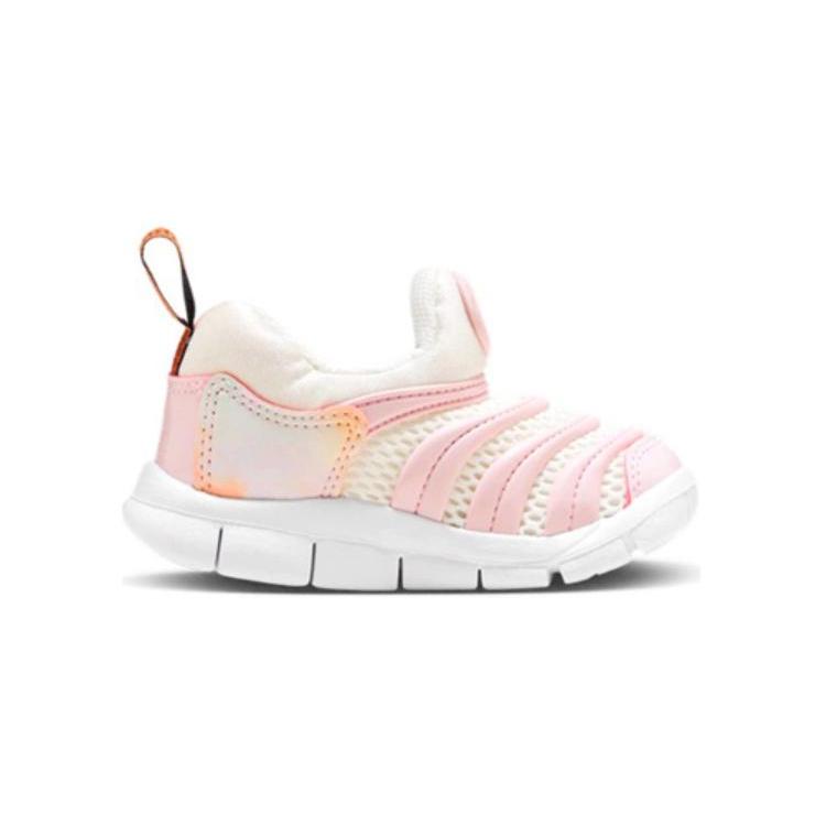 Nike Dynamo Free SE TD Slip Resistant Anti Kick Abrasion Resistant Low top Toddler Shoes Pink White Infant And Toddler FJ7726-181