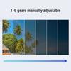 Adjustable Tint Sunglasses 9 Gears ND2-400 Round Polarized Sunglasses for Outdoor Adventures