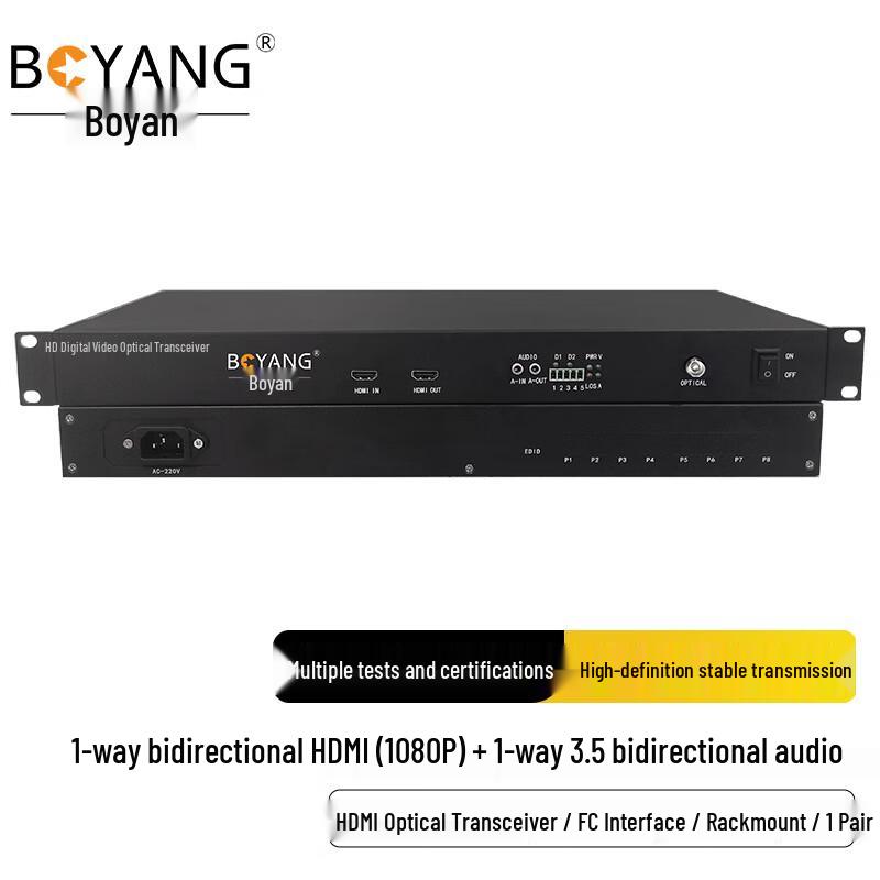 Boyang HDMI & Multi-Service Glasfaser-Transceiver