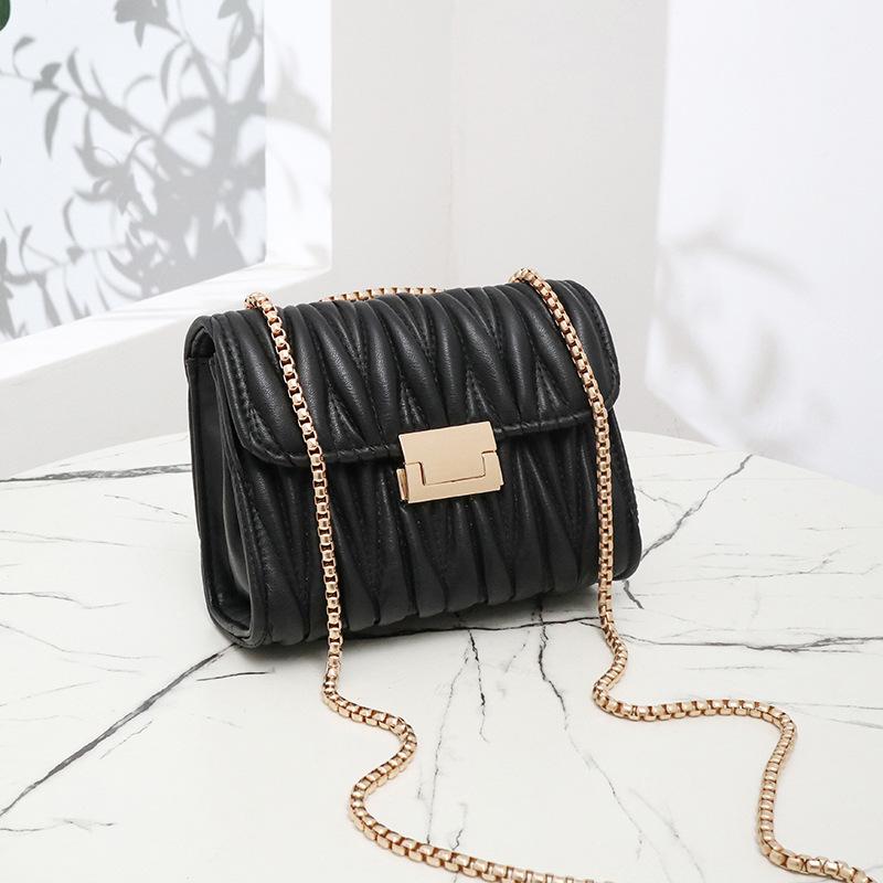 Small Bag Women's Bag New Urban Simple Chain Small Square Bag Fashionable Shoulder Messenger Bag One Piece Generation