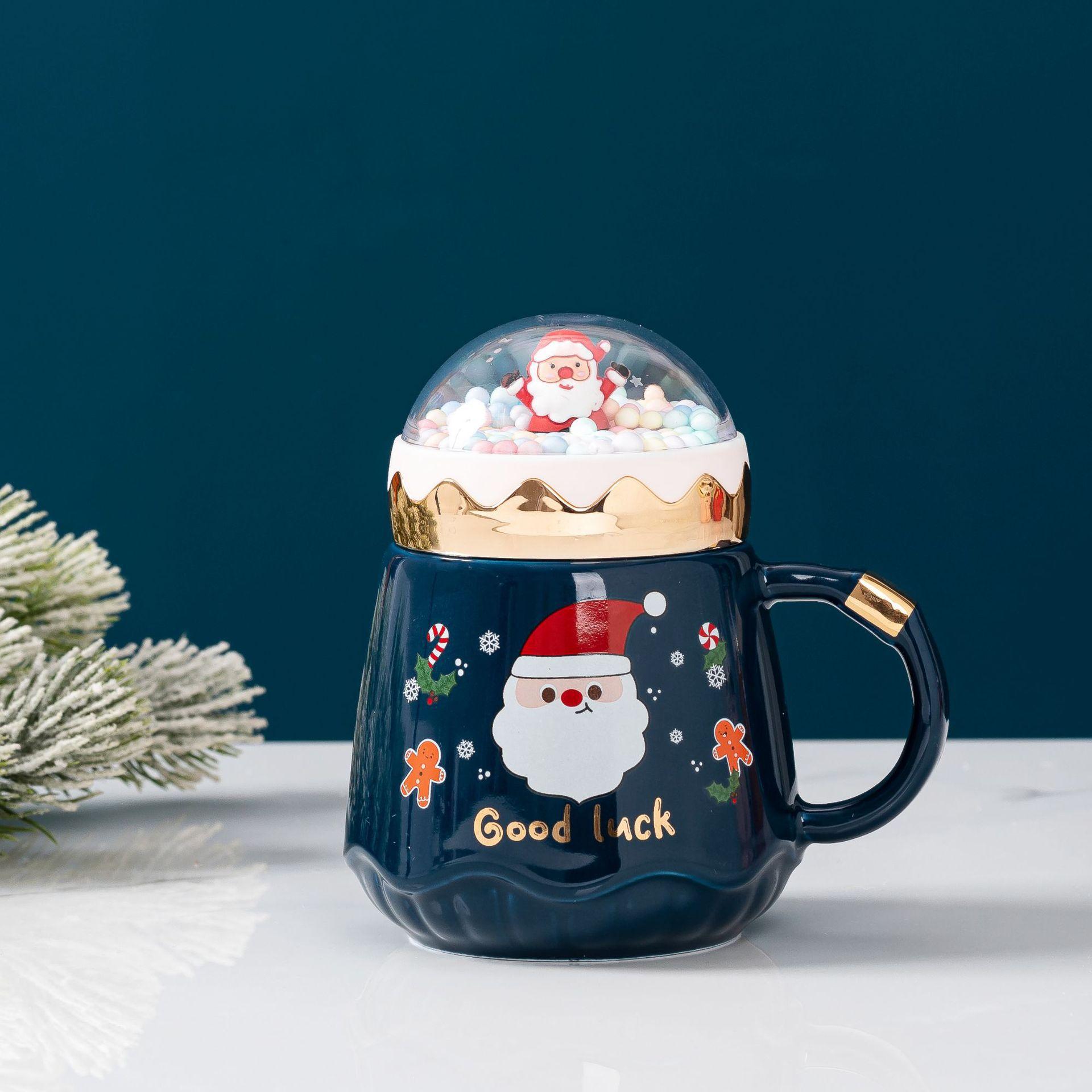 

Рождественская керамическая кружка креативная мультяшная рождественская кружка High Ooking рождественская кружка подарок About 420ml