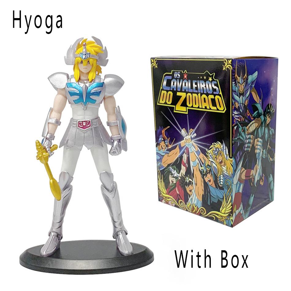 Anime Figure Phoenix Ikki Hyoga Seiya Shiryu Standing Armor Model Children's Toys PVC Box Desktop Collection Christmas Toys
