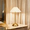 Pleated Table Lamp Touch Control 3 Colors Stepless Dimming USB Rechargeable Retro Cordless LED Nightstand Lamp for Bedside Living Room