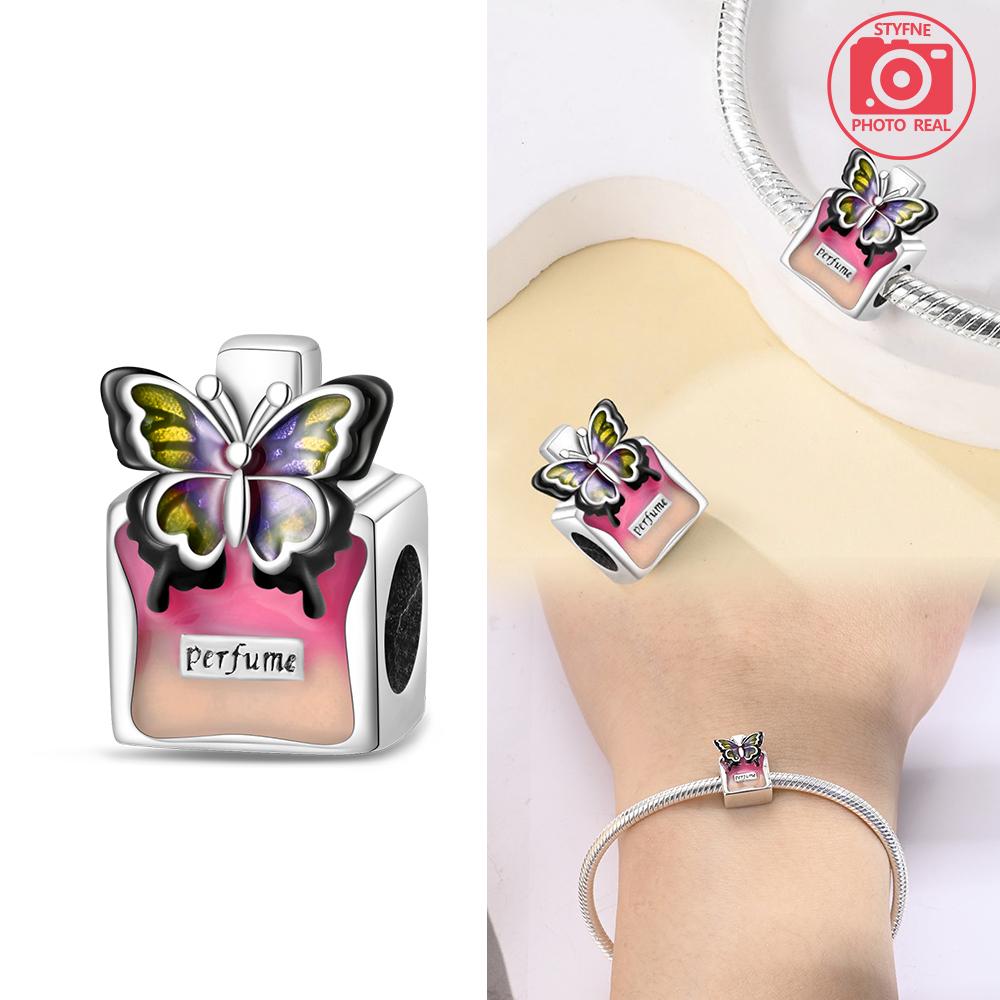 Violet Perfume Water Bottle Beads Copper Colors For Charms Copper Colors Original Bracelet For Jewelry Making