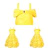 Beauty And The Beast Belle Princess Dress For Girls With Cartoon Pattern And Soft Cotton Fabric For Holiday Celebrations