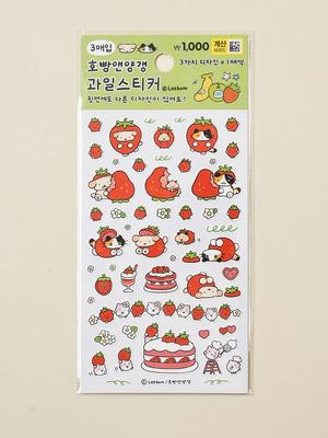 × Ebom Hoppang and Yanggaeng Fruit Stickers 3 Sheets