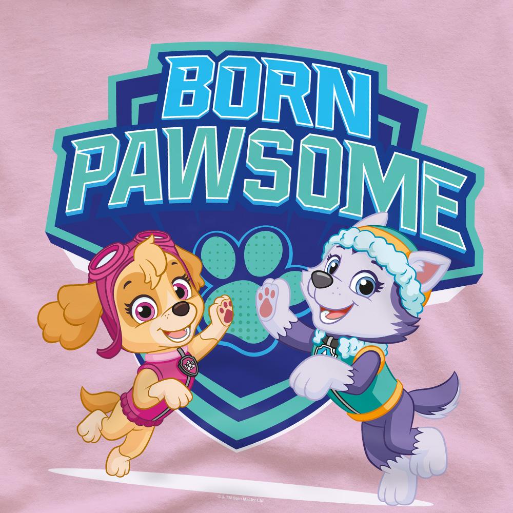 Paw Patrol Unisex Adult Born Pawsome Skye & Everest T-Shirt