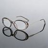 Women Unisex Stylish Oval Frame Far Sight Eyeglasses Fashionable Vintage Reading Glasses for Men Ultralight Presbyopia 0 To +4.0