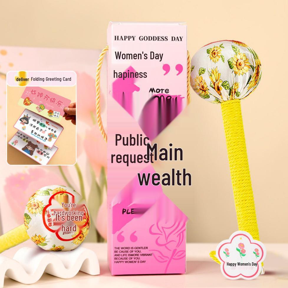 Women's Day Gift: Mugwort Massage Hammer for Girlfriend or Wife - Health & Back Massage Tool