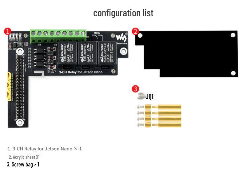 Micro-Snow Jetson Nano 3-Way Smart Home Relay Board with Isolated Anti-Interference Control