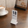 10pcs Double Sided Stainless Steel Table Numbers Stainless Steel Desk Number Card  Cafes