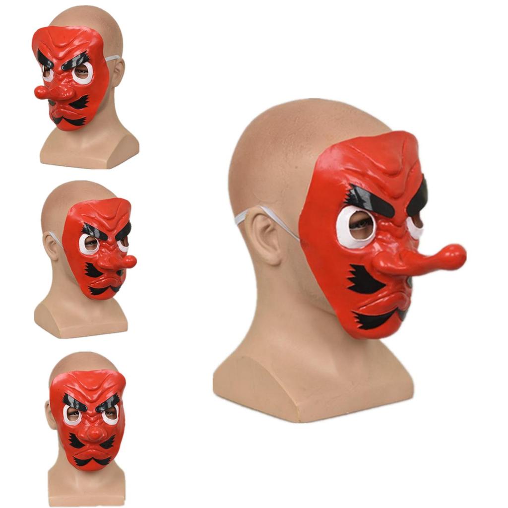 Demon Slayer Tengu Latexmaske Lustiges Kostüm-Requisit für Festivalfeiern und Veranstaltungen
