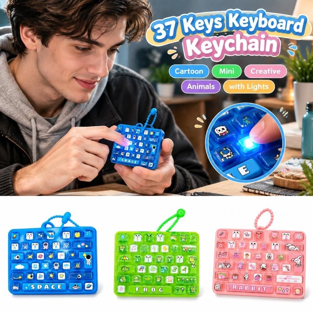 Animals Fingertip Button Keyring Cartoon Keyboard Clicker Keychain  Office Use