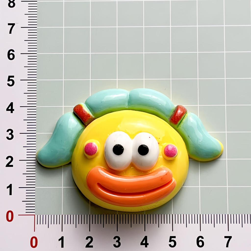 Cartoon Sausage Mouth Resin Accessories: Handmade DIY Ornaments for Hair Clips, Ties, Water Bottles, and Crafting