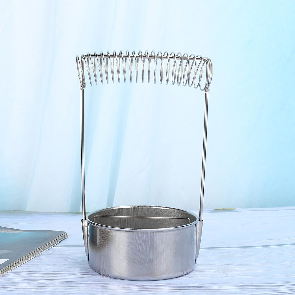 Brush Washer Cleaner Uncovered Stainless Steel Oil Painting Pen Straight Washing Barrel Holder