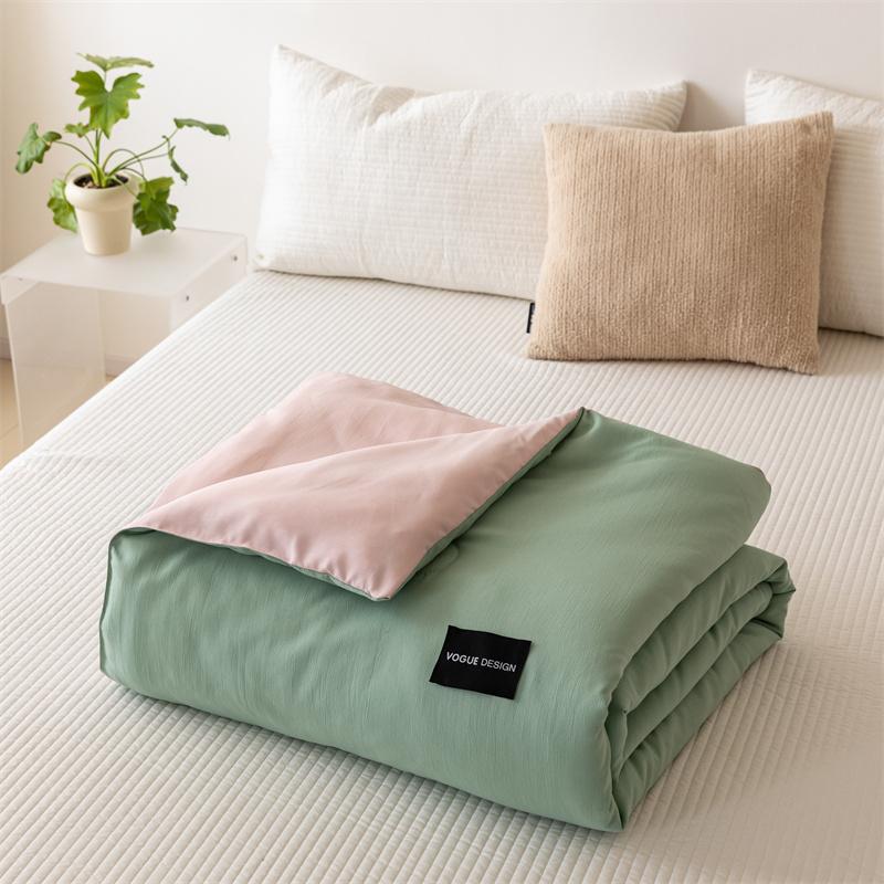 

Охлаждающее одеяло, летнее одеяло 2024 года, новое контрастное модное постиранное одеяло из хлопка и конопли, мягкое и легкое тонкое одеяло 150x200